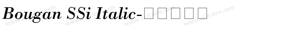 Bougan SSi Italic字体转换